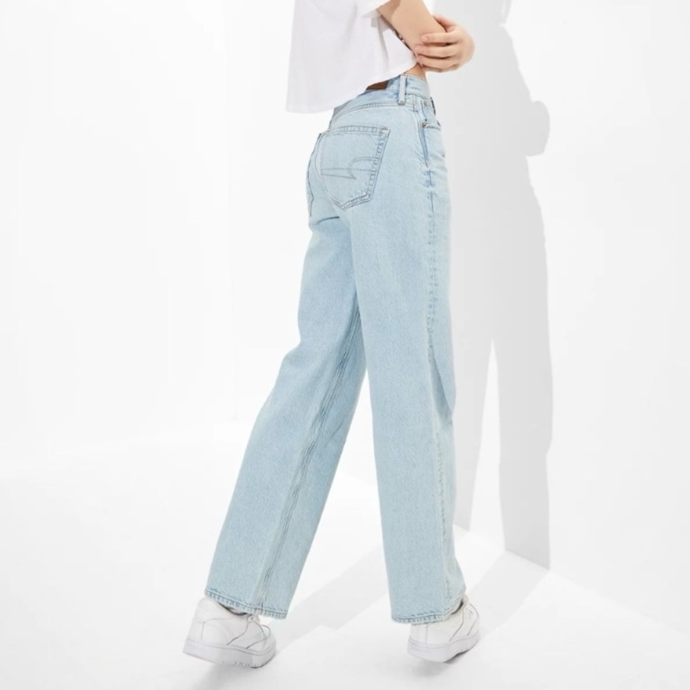 American Eagle Outfitters 90s Wide-Leg Blue Jeans 2